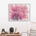 Red Barrel Studio® Pink Cherry Blossom Tree I Canvas Wall Art Metal in Green/Red | 32 H x 40 W x 1.75 D in | Wayfair