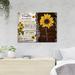 Trinx Sunflowers - Wrapped Canvas Graphic Art Canvas in Black/Brown/Yellow | 11 H x 14 W x 2 D in | Wayfair 274ED2A7A1CA45AF988ACF9DCA45EAD9