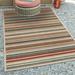 24 x 0.3 in Area Rug - Sand & Stable™ Dimesford Striped Beige/Green/Red Indoor/Outdoor Area Rug Polypropylene | 24 W x 0.3 D in | Wayfair