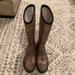 Burberry Shoes | Burberry Haymarket Check Pattern Rubber Rain Boots | Color: Black/Brown | Size: 5