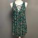 American Eagle Outfitters Tops | American Eagle Paisley Print Tunic/Dress Sz M | Color: Brown/Green | Size: M