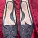 Coach Shoes | Coach Black Lace Up Jacquard Logo "Josie" Ballet Flats Shoes Size 7 1/2 M | Color: Black | Size: 7.5