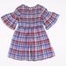 Zara Dresses | Beautiful Zara Girls 100% Cotton Heirloom Flare Dress - Adorable! | Color: Blue/Red | Size: 8g