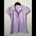 Athleta Tops | Athleta Short Sleeve Polo Top Shirt Women’s Size Xs | Color: Purple | Size: Xs