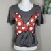 Disney Tops | Disney Parks Glittery Minnie Mouse Sz M | Color: Black | Size: M