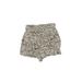 Blue Life Shorts: Tan Animal Print Bottoms - Women's Size X-Small - Print Wash