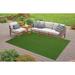 White 36 x 36 x 0.5 in Area Rug - Eider & Ivory™ Outdoor Grass Mats w/ Heavy Duty Non Slip Backing Standard Artificial Turf Polypropylene | Wayfair