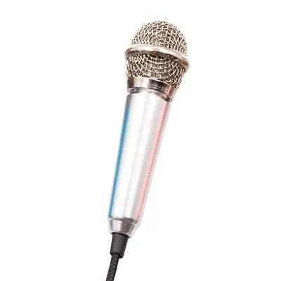 Mini Microphone à Condensateur pour Téléphone et Ordinateur Stéréo Studio Karaoké 3.5mm en
