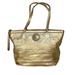 Coach Bags | Coach Purse Signature Logo Gold Leather Bucket Handbag Medium Tote | Color: Gold | Size: Medium