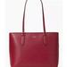 Kate Spade Bags | Kate Spade Harper Refined Leather Tote In Berry Cobbler | Color: Pink/Red | Size: Os