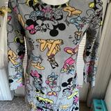 Disney Intimates & Sleepwear | Disney Mickey Mouse And Friends Fleece Nightgown | Color: Gray | Size: M