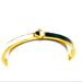 Kate Spade Jewelry | Kate Spade Thin Enamel Spade Bangle | Color: Black/Gold | Size: Os