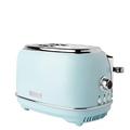 Haden Heritage Blue Toaster 2 Slice - Stainless Steel Housing - Retro Looking Toaster - Reheat, Cancel and Defrost Functions - 2 Slice Toaster with Variable Browning Control