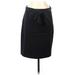 Ann Taylor Casual Skirt: Black Solid Bottoms - Women's Size 8