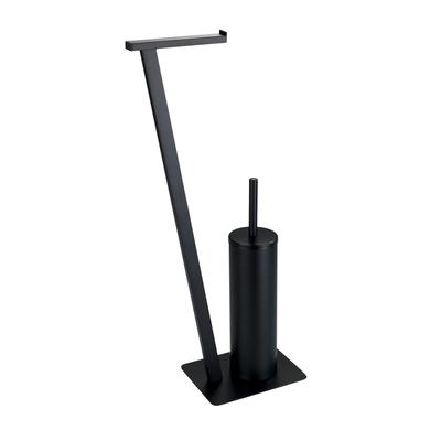 WENKO - Stand WC-Garnitur Mod. Lirio Schwarz matt Badzubehör 1 ct