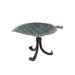 Union Rustic Aspen Leaf Birdbath w/ Tripod Stand Metal/Copper in Black/Brown/Green | 7.5 H x 8.75 W x 12.5 D in | Wayfair BB-04-TR