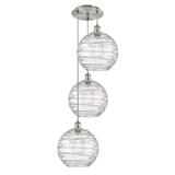 Innovations Lighting Bruno Marashlian Athens Deco Swirl 18 Inch 3 Light Multi Light Pendant - 113B-3P-SN-G1213-12