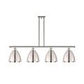 Innovations Lighting Bruno Marashlian Ballston Dome 48 Inch 4 Light Linear Suspension Light - 516-4I-PN-MBD-9-PN-LED