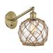 Innovations Lighting Bruno Marashlian Farmhouse Rope 13 Inch Wall Sconce - 317-1W-BAB-G121-8RB