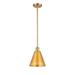 Innovations Lighting Bruno Marashlian Ballston Cone 8 Inch Mini Pendant - 516-1S-SG-MBC-8-SG-LED