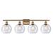 Innovations Lighting Bruno Marashlian Athens 36 Inch 4 Light Bath Vanity Light - 516-4W-BB-G124-8-LED