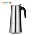 Cafetière à café moka en acier inoxydable cuisinière à expresso percolateur cubain italien poêle