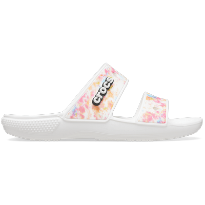 Crocs Multi / White Classic Crocs Tie-Dye Graphic Sandal Shoes Crocs Multi /...