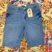 Levi's Bottoms | $42 Nwt Levi's 511 Boys Blue Stretch Falls At Knee Slim Fit Cut-Off Shorts Levi | Color: Blue | Size: 12b