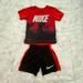 Nike Matching Sets | Nike Dri-Fit Shirt & Shorts Set - Toddler Size 2t | Color: Black/Red | Size: 2tb