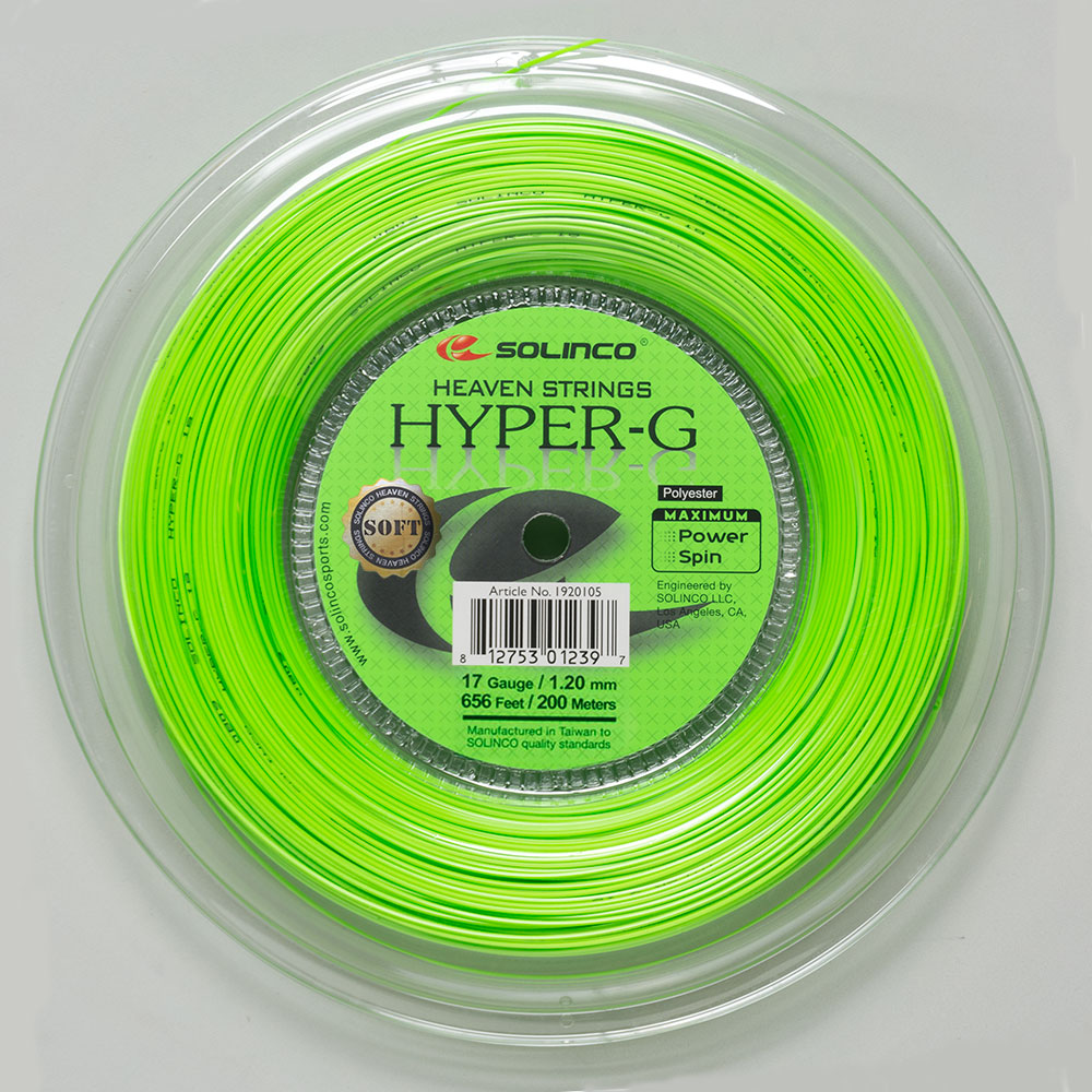 Solinco Hyper-G Soft 17 1.20 656' Reel Tennis String Reels - Solinco