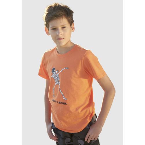 KIDSWORLD T-Shirt NEXT LEVEL orange Jungen Kidsworld