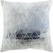 Gumalang 18" Square Modern Pillow plush Black/Ice Blue/Ink Blue/Light Sage/Metallic Silver/White/Teal/Silver Gray Throw Pillow - Hauteloom