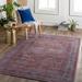 Alcoy 7'10" x 10'2" Traditional Washable Updated Traditional White Thatch/Dark Purple/Walnut/Pale Pink/Multi Brown/Rose/Orange/Off White/Wheat/Sky Blue/Blue/Dark Pink/Peach Washable Area Rug - Hauteloom