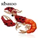 Rinhoo-Broche en Strass Vintage pour Femme Broche à Revers Broches Décontractées Broches de