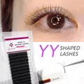 Genielash-Extensions de cils en forme de Y volume 0.07 courbure C D D + Easy Fan Lash