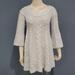 Free People Dresses | Free People Wool Blend Sweater Dress S | Color: Gray/White | Size: S