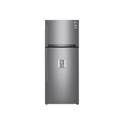 LG - Réfrigérateur frigo double porte Inox 438L Froid ventilé No frost Wi-Fi - Inox