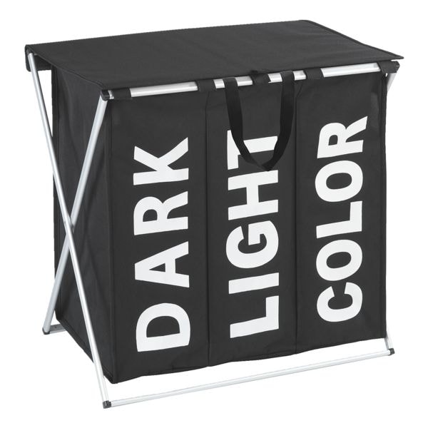 Wenko Wäschesammler »Trio Top« 118 l schwarz Image