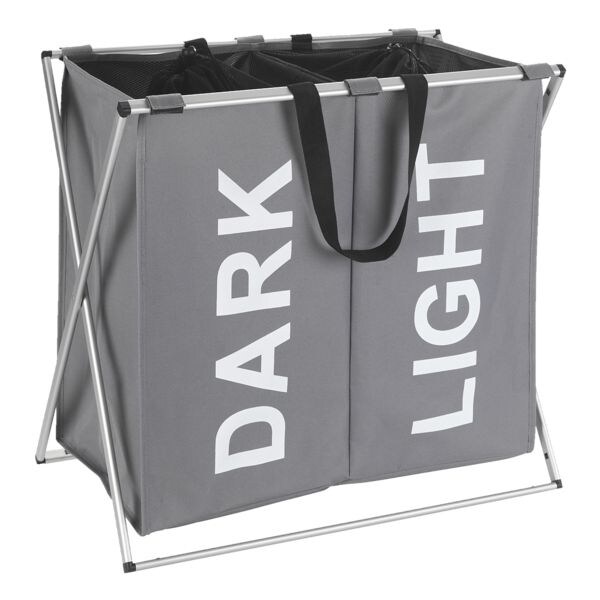Wenko Wäschesammler »Duo« 120 l grau Image