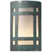 Justice Design Group Ambiance Craftsman Window Wall Sconce - Open Top & Bottom - CER-7485-PATV-LED1-1000