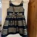 Lilly Pulitzer Dresses | Girl’s Lilly Pulitzer Party Dress Sz 5. Navy Blue W/Gold/Silver Stripes. Nwot. | Color: Blue/Gold/Silver | Size: 5g