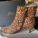 J. Crew Shoes | J. Crew Leopard Print Kitten Heel Boot Sz 8 | Color: Brown/Tan | Size: 8