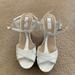 Jessica Simpson Shoes | Jessica Simpson Ellrose White Espradrille T-Strap Wedge Sandal - Size 6.5 | Color: White | Size: 6.5
