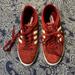 Adidas Shoes | Adidas Neo Comfort Footbed In Maroon Size 6 Sueded Leather So Nice! | Color: Red | Size: 6