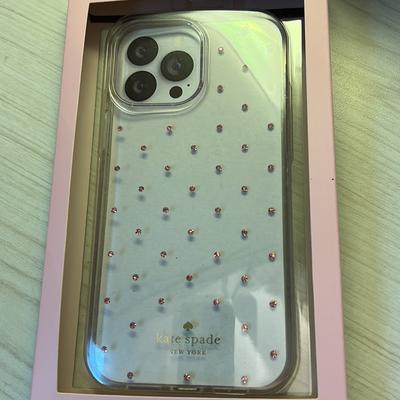 Kate Spade Accessories | Kate Spade New York Defensive Hardshell Case For Apple Iphone 13 Pro Max New | Color: Pink/White | Size: Iphone 13 Pro Max