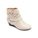 Plus Size Women's The Inez Bootie by Comfortview in Oyster Pearl (Size 12 M)