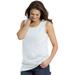 Plus Size Women's Perfect Scoopneck Tank by Woman Within in White (Size S)