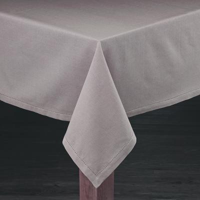 Wide Width AMETHYST TABLECLOTHS by LINTEX LINENS in Taupe (Size 60" W 84" L)
