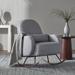 Nursery Works Compass Rocking Chair Velvet, Metal in Gray | 38.5 H x 29 W x 41 D in | Wayfair NW17087PGEW