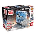 Machine Works Build Your Own 4-Cylinder Hybrid Electric Engine Toy - Replica Model Building Kit - Features 3 Demo Modes, 100+ Pieces, 10+ Years